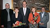 17. února 2012 - Starosta Dalibor Carda, ministryně kultury Alena Hanáková, poslanci Zdeněk Bezecný a Gabriela Pecková, náměstek ministryně kultury František Mikeš, foto: Filip Putschögl