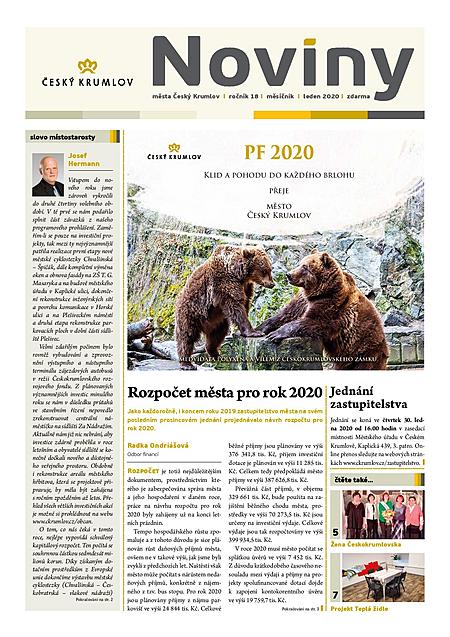 Noviny města Český Krumlov, leden 2020