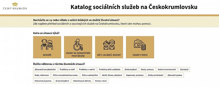 katalog sociálních služeb, zdroj: oKS