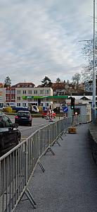 Stavební etapy okružní křižovatky pod autobusovým nádražím, zdroj: oKS (2/7)